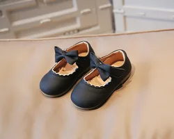 Free Shipping Baby 4  5 8 10 Years Children Production Atummn Guangdong Kids Dress MOQ 2 Girls Balerina Shoes