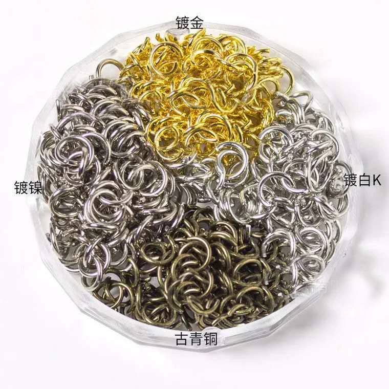 8mm 10mm Keychain Ring Open Jump Rings Small Metal Key Chain Diy Crafts And Jewelry Findings Gold Jump Ring for Keychains