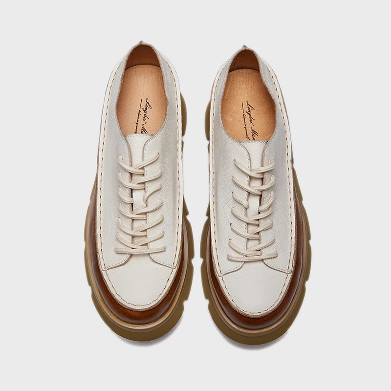 SUPPER Party Wear Mens GENUINE Leather BROWN WHITE Shoes HOT SALE ALL Shoe Box EVA Rubber Round Summer Shoes 50 Size and 49 Size