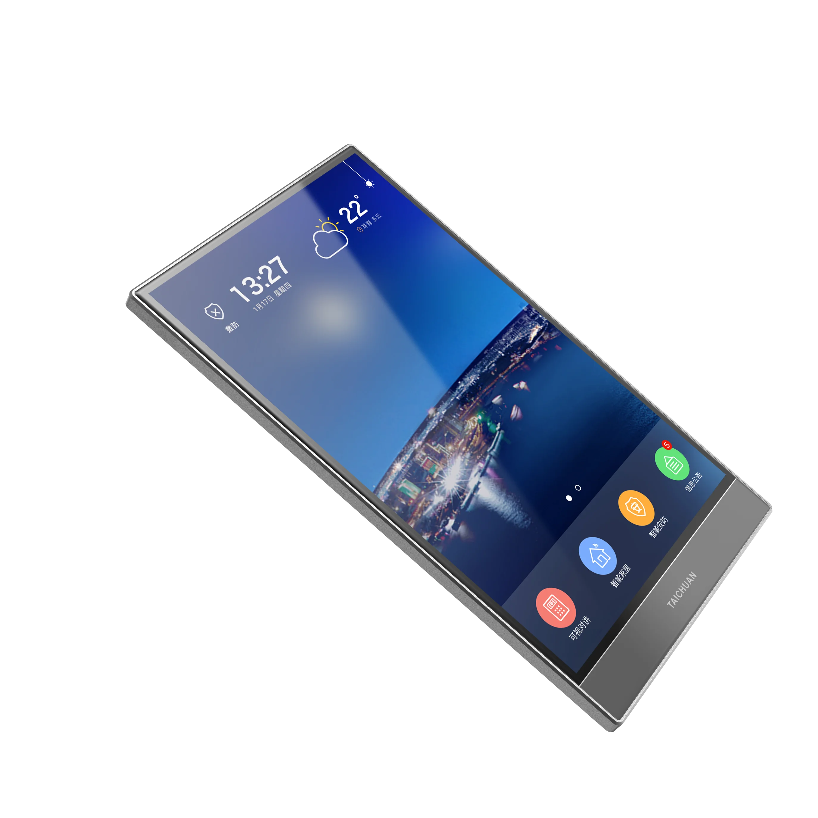 IP 8-дюймовый Wi-Fi умный домофон, IPS сенсорный экран, Android OS внутренний монитор, умное управление домом