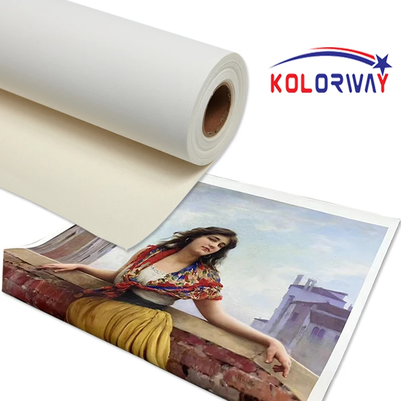 Оптовая продажа 300 г/340 г/380 г чистый хлопок печать на холсте заказ рулон для цифровой струйной печати