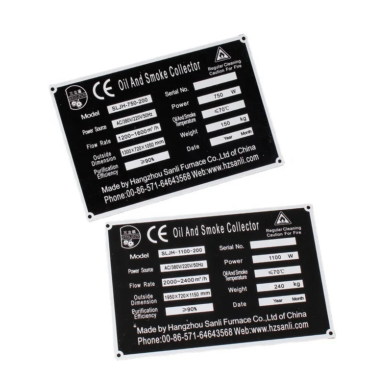 Customized brushed aluminium foil logo printed soft metal sticker label