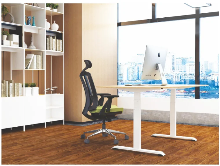 Office Staff Foldable Compute Base Electric Height Adjustable sit stand up desk adjustable height Standing Desk