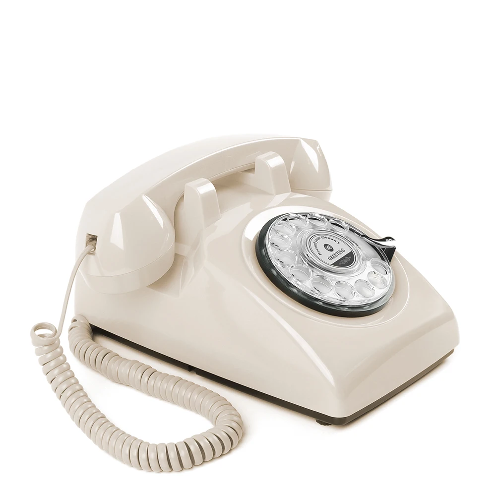 Customized Wedding Black White Red Blue Yellow Pink Orange Antique Rotary Telephone Audio Guestbook piece Audio Guest Book Phone