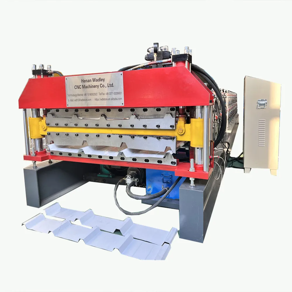 Automatic PPGI GI PPGL GL Corrugated Iron Sheet Trapezoidal IBR Profile Roofing Roll Forming Roof Tile Making Machine