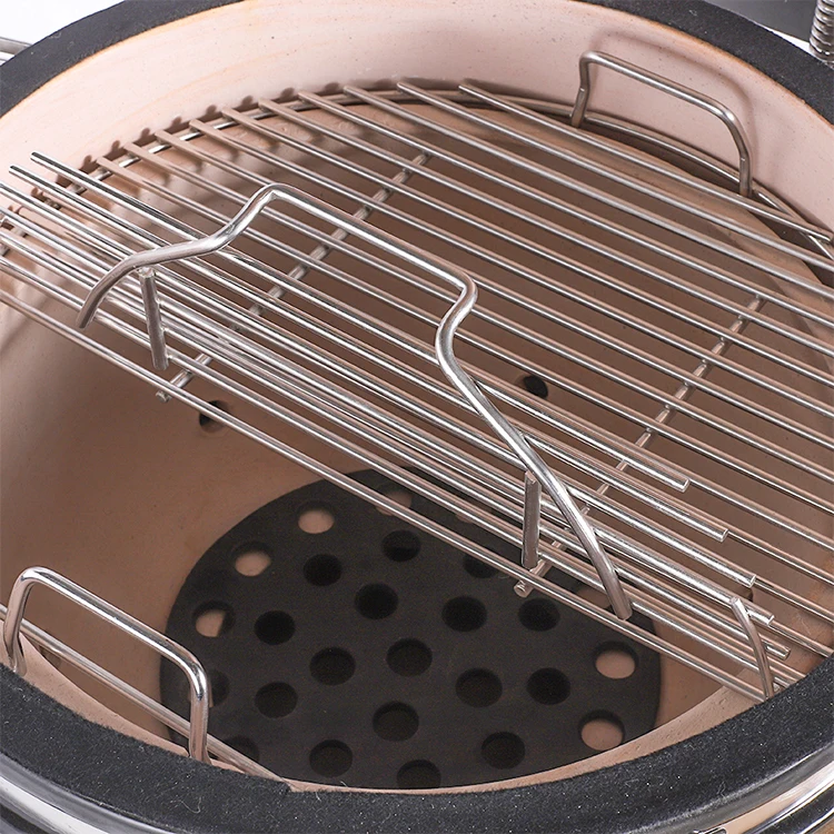 Kamado Rotisserie Ring Grill Grates Top Thermometer Chimney Vent Scharniere Hinges Hornos Pizza Cooper Kamado 18 Inch