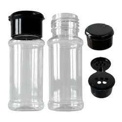 Herb And PET Spice Jars Wholesale Pepper Bottles Spices Plastic Seasoning Bottle Shaker Containers For Spice Powder