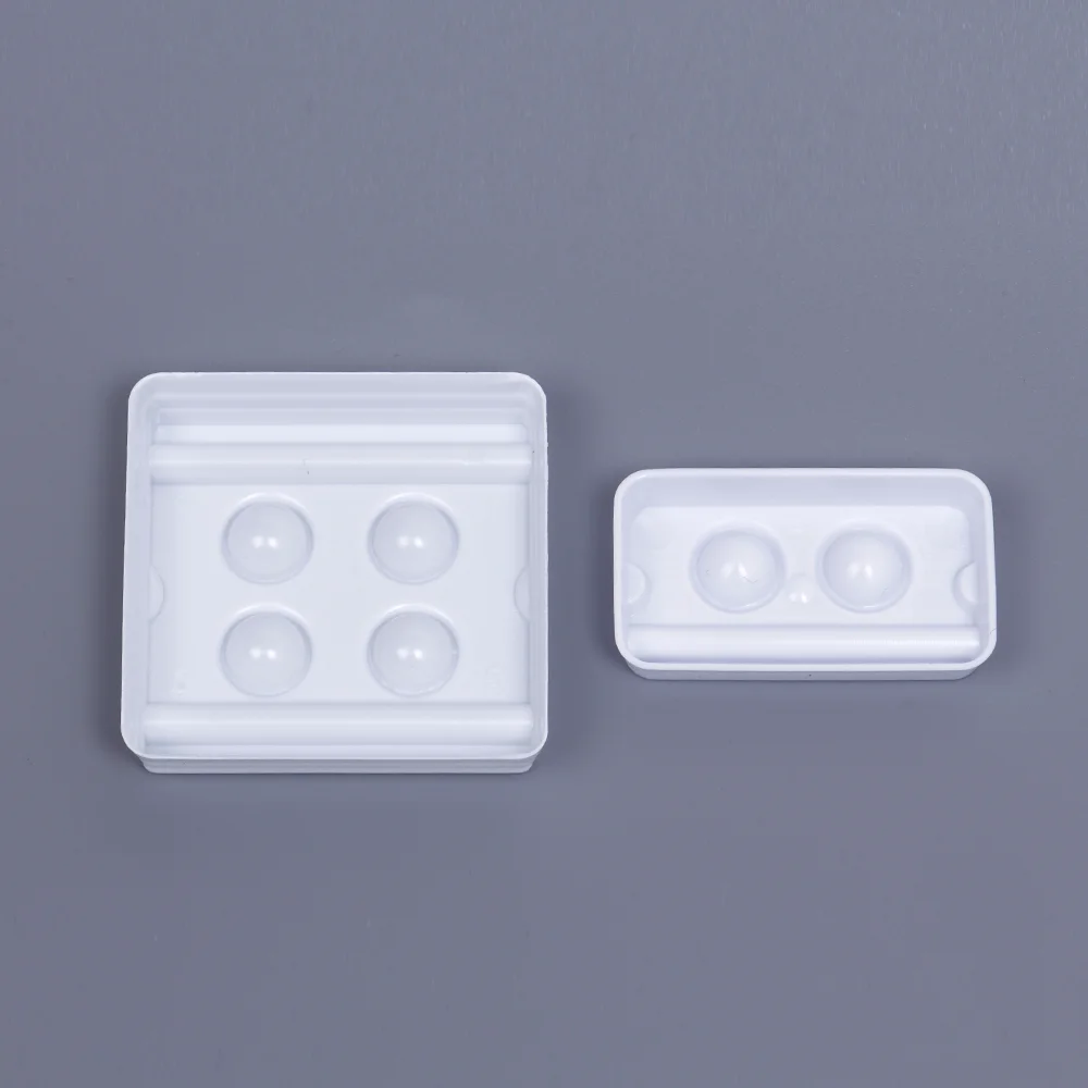 Wholesale Dental Disposable Mixing Wells  Mini White Plastic  2/4 Holes  Wells