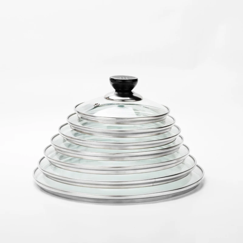 Универсальная крышка из закаленного стекла для кастрюль и сковородок