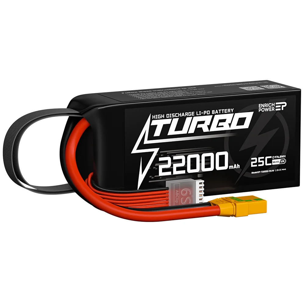 Custom 6S 22000mAh перезаряжаемая Lipo батарея с скоростью разряда 25C
