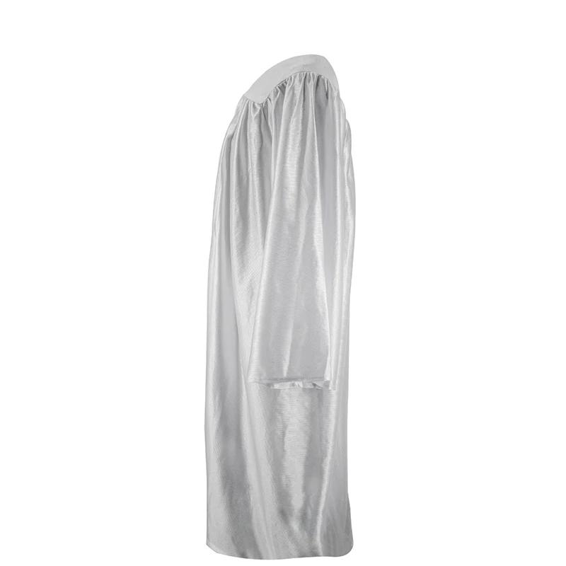 Adult Shiny White Graduation gown