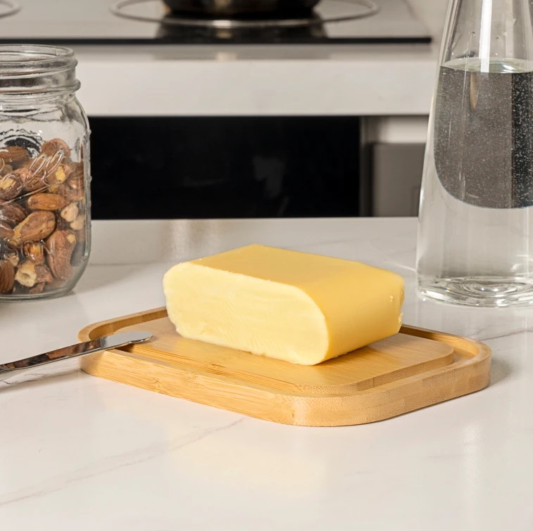 Оптовая продажа упакованный лоток для масла IKOO контейнер стеклянной посуды с крышкой большой держатель