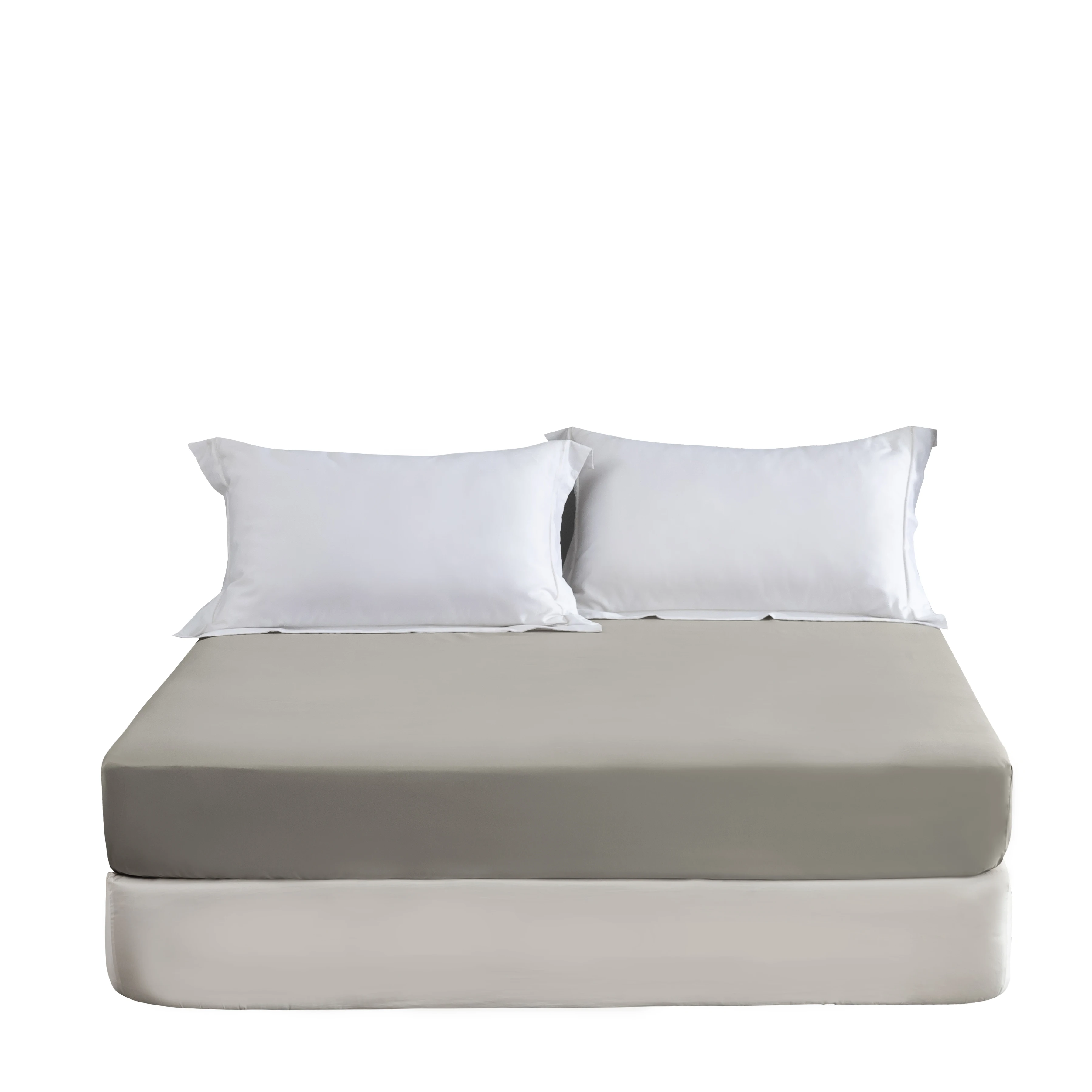 
MOHAP Home Textile Full Size Bulk Wholesale Light Blue Cotton Fitted Sheet 