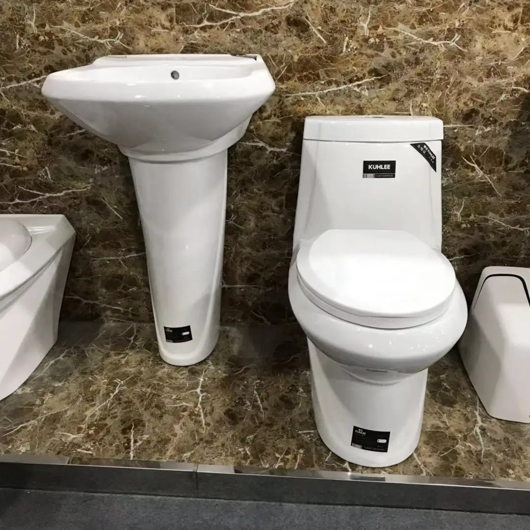 Hot Selling Sanitary Ware Toilet Suite Factory Ceramics Public WC Bathroom One Piece Toilet Seat Equipment For Home