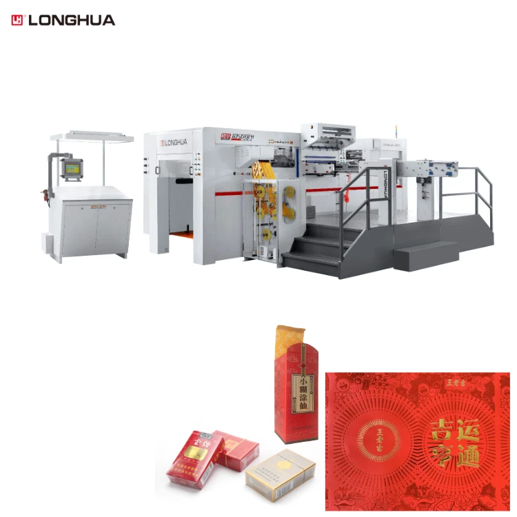 Automatic Flatbed a Poetic Couplet Hot Foil Stamping Die Cutting Machine