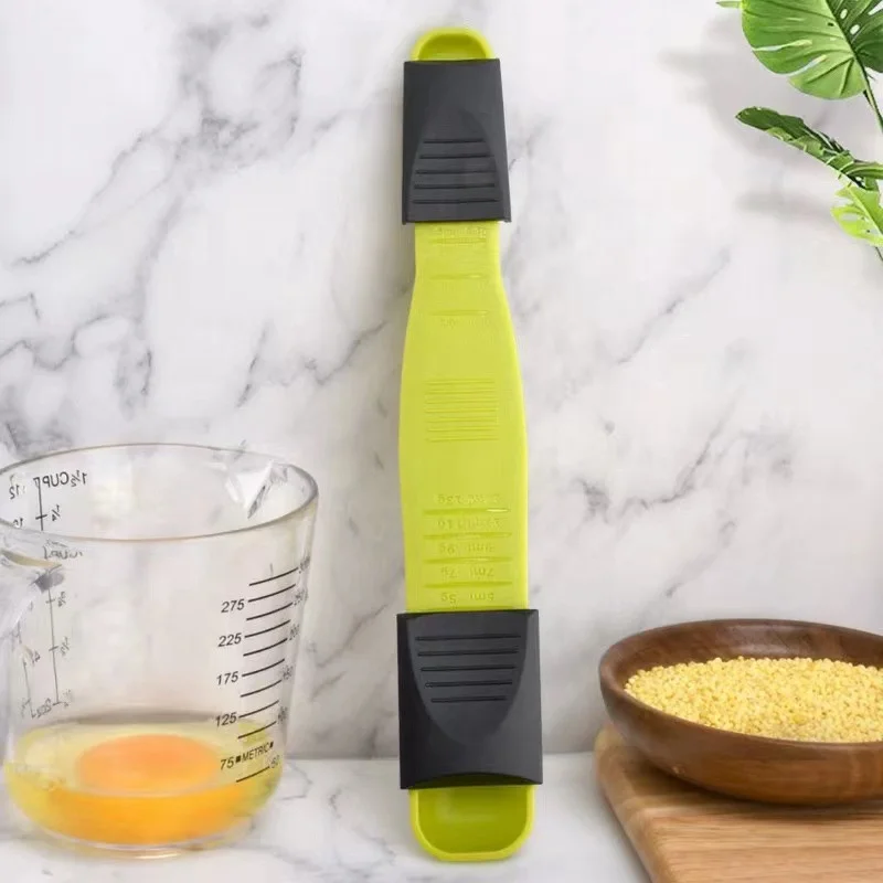 kitchen tool Plastic digital measuring spoon with double  sided adjustable eight-speed scale measuring spoon