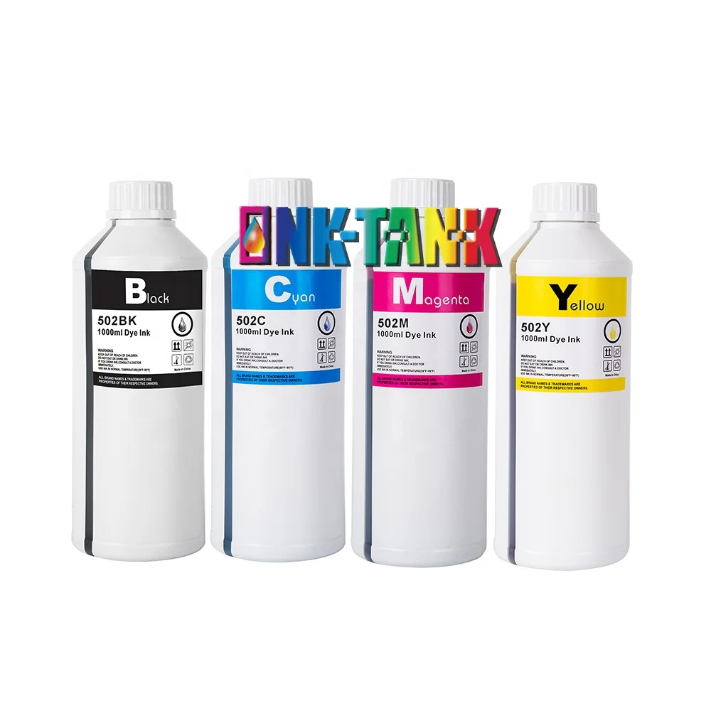 INK-TANK 502 T502 T5021 T5022 T5023 T5024 Premium Color Compatible Bulk Bottle Water Based Refill Ink for Epson ET-2750 Printer