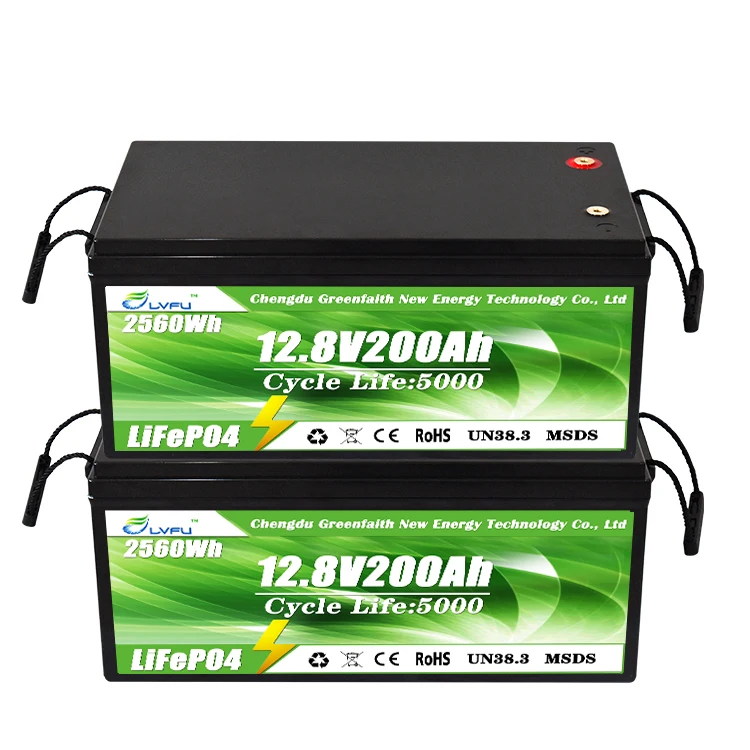 12V Lithium Ion Battery LCD Display 12V 100Ah 200ah Deep Cycle 6000+ Cycles 12.8v 100Ah Lifepo4 200Ah Lithium Battery