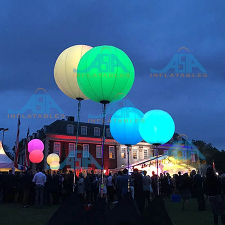 1.5m Balloon Stand Inflatable Tripod Ball Led Lighting Outdoor Advertising LED Balls With Stands