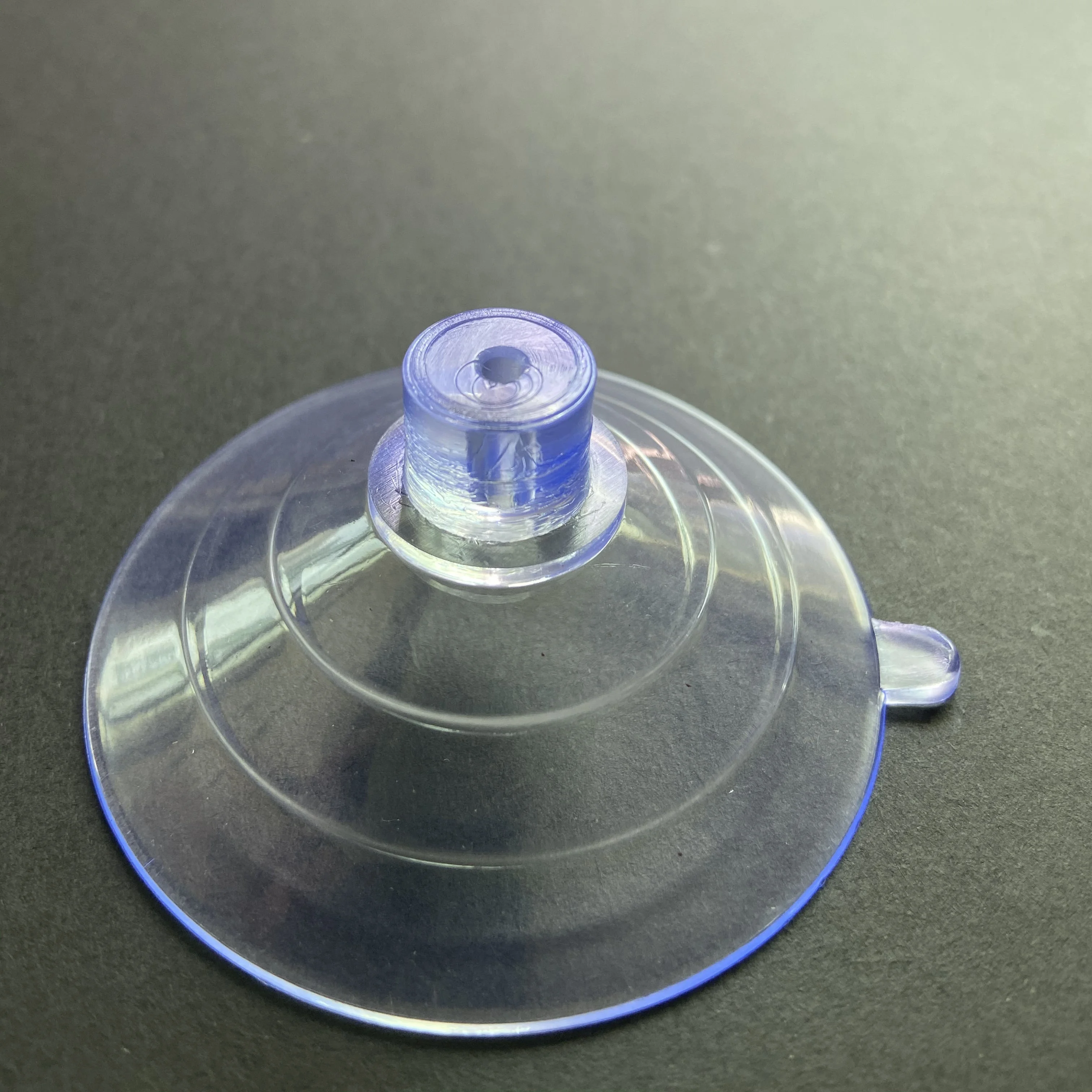 Factory Wholesale Custom Rubber Product Food grade Transparent Silicone Suction Cup with Straight Hole
