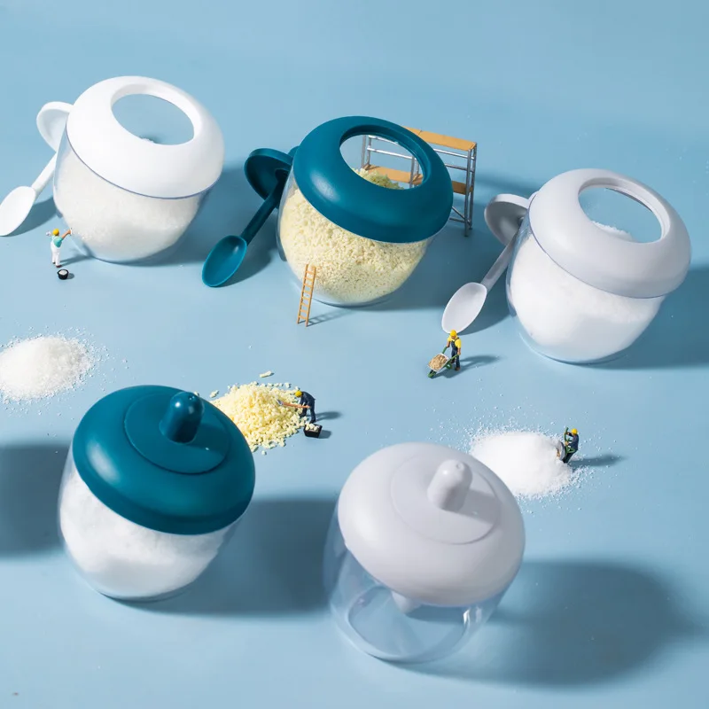 Wholesale Kitchen Pepper Powder Jar With Label Empty Salt Shaker Plastic Spice Bottle Jars For Packaging