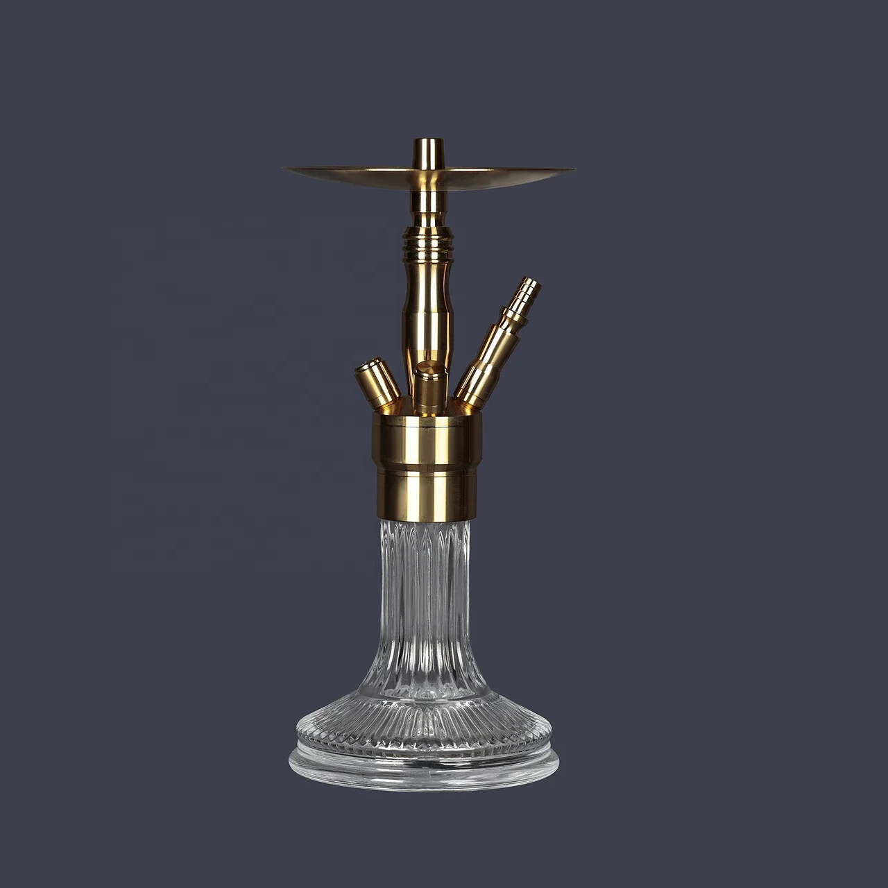 Stainless Steel Manufacturers Supply Wholesale High Quality Hookah Shisha Rose Gold Glass Shisha Hookah Set