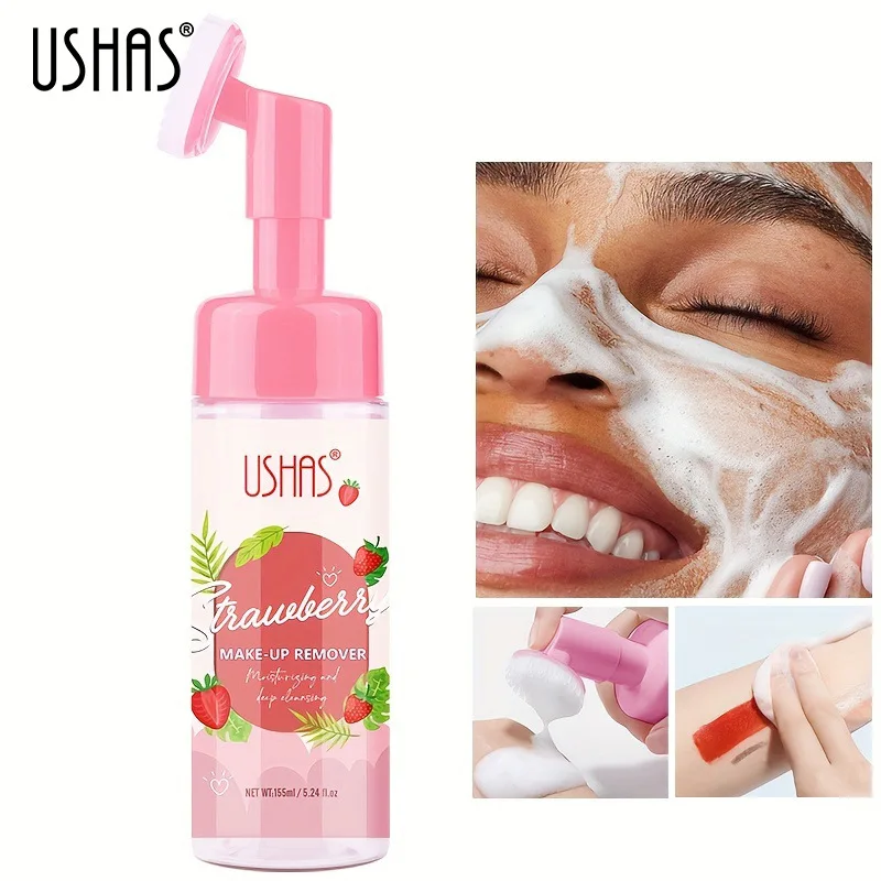 OEM 150ml Strawberry/Hyaluronic Acid/Peach And Cucumber Make-up Remover With Dense Foam Gentle Cleaning And Smooth Skin