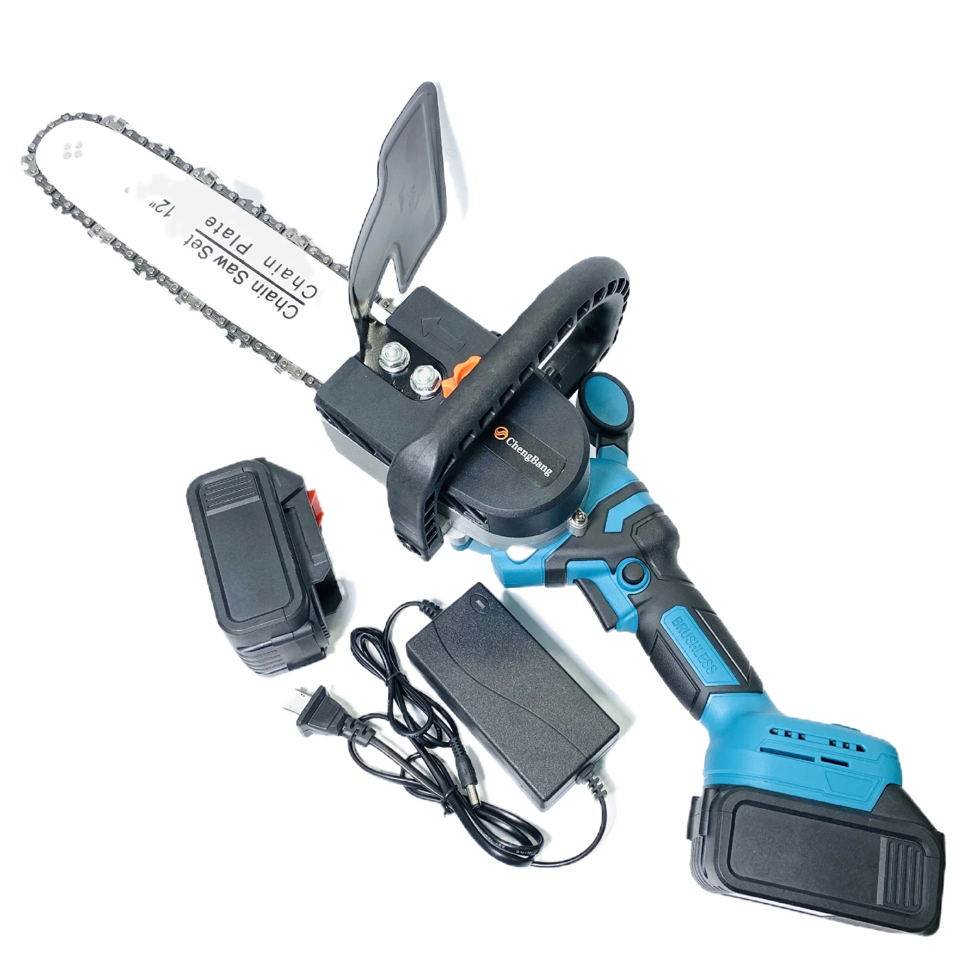 Chain saw  automatic pump oil high speed motor cordless tool chainsaws 12 inch Lithium Brushless mini