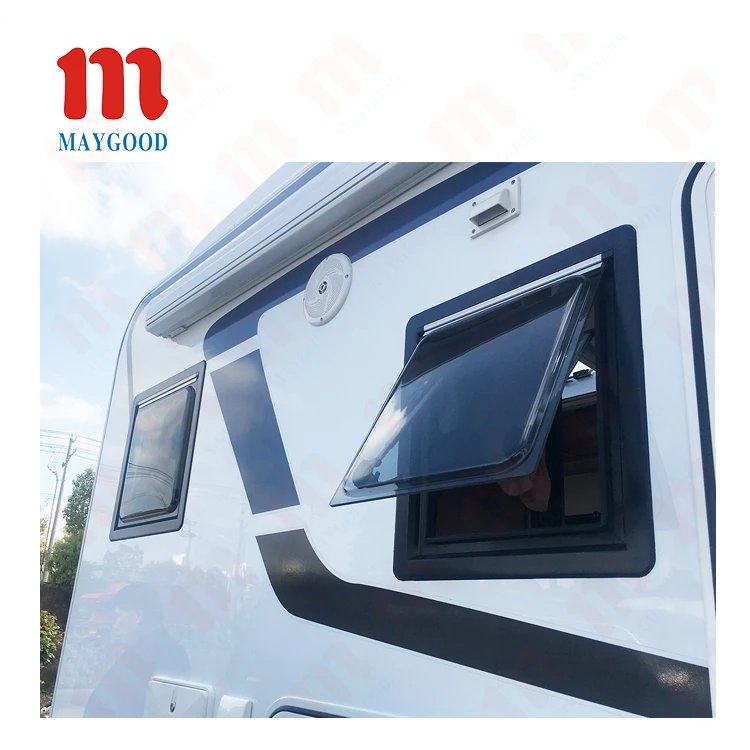 MAYGOOD RV Window equipped with support rods to open close motorhome side window 900*500mm