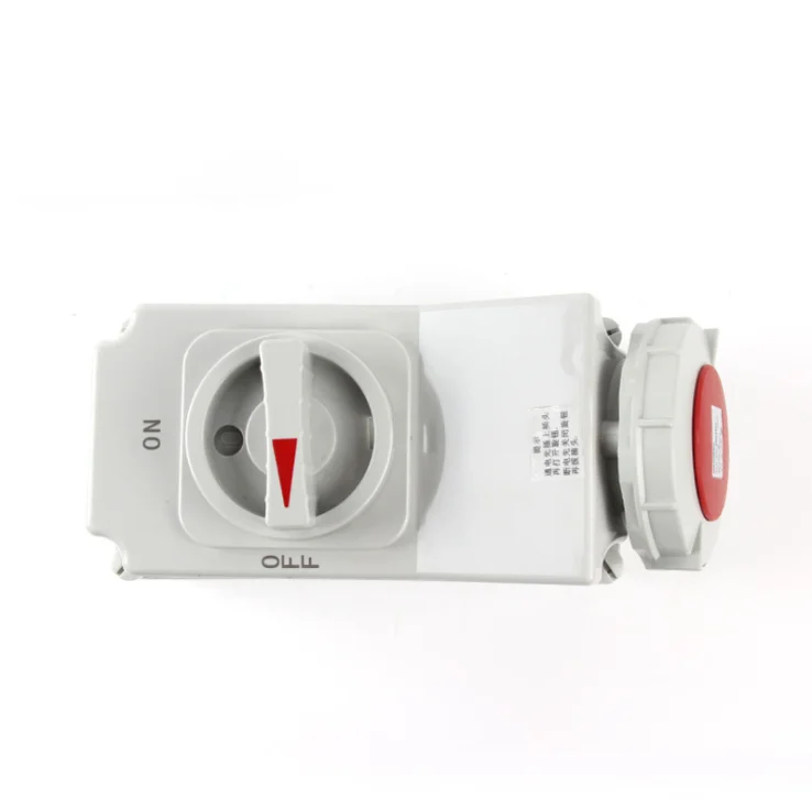 CHENF IP67 230V 16A 32A 63A 3P 4P 5P CEE/IEC International Standard Socket with Switches and Mechanical Interlock CF7012 CF5793