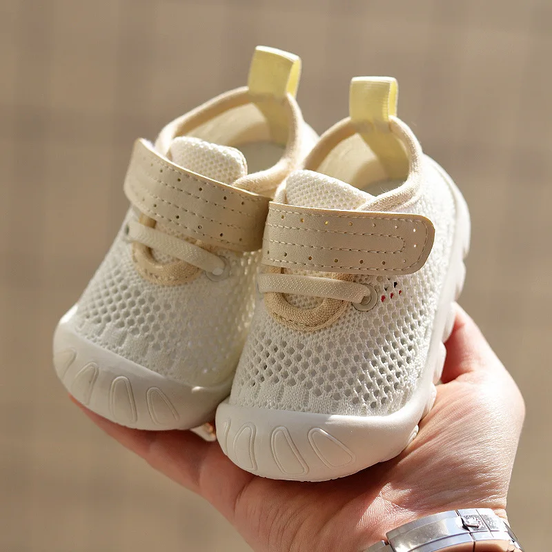 Soft soles non-slip infants breathable sandals knitted mesh shoes beach shoes 0-3 years old Summer baby toddler shoes