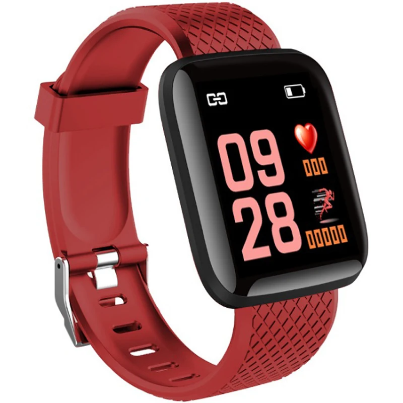 2022 New 116 Plus Smart Watch Wristband Strap Blood Pressure Heart Rate Monitor Sport Wrist Fitness Smart Watch Band