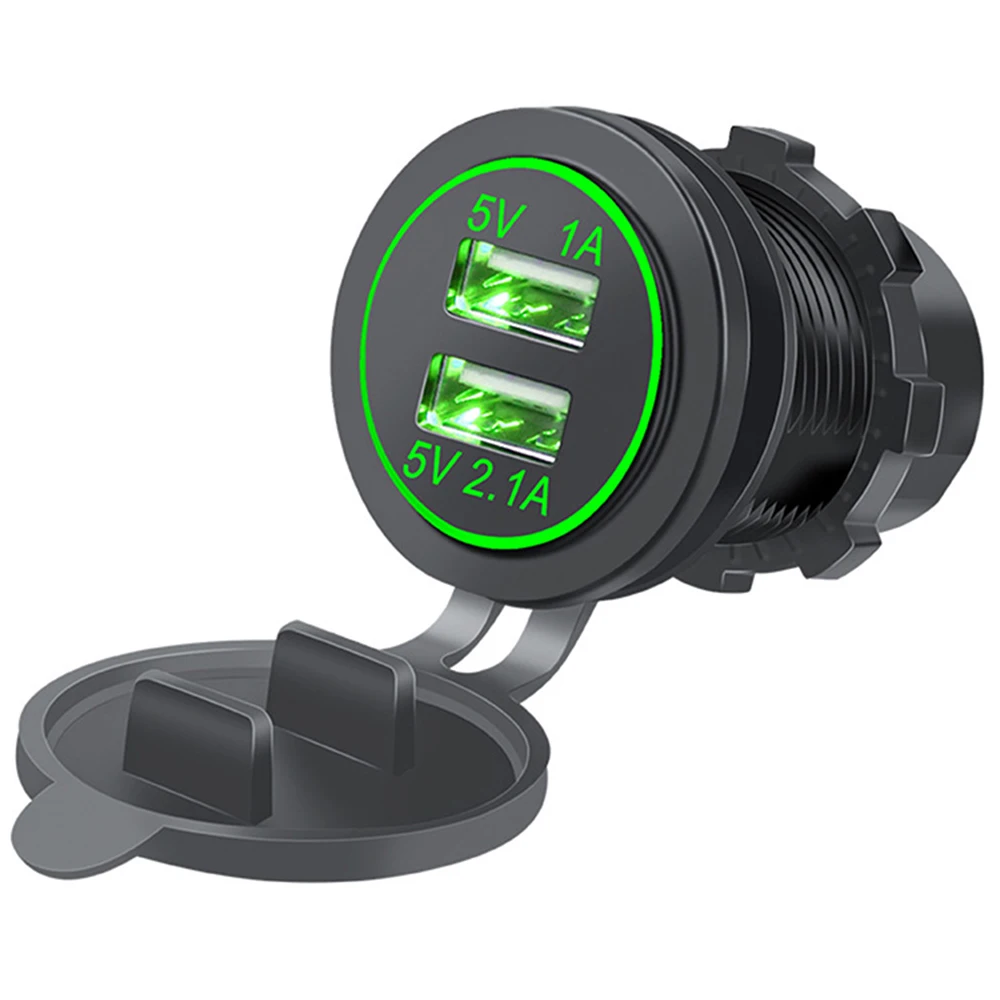 12V 24V мотоцикл Морская Лодка автомобиль 5V 3.1A двойной usb порт зарядное устройство розетка