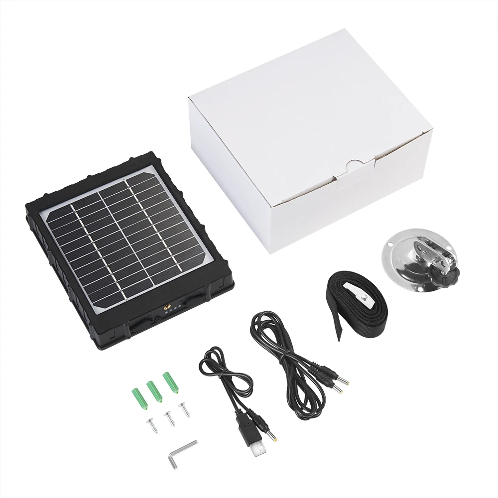 3W 8000mAh Solar Panels with 6/9/12V 2A Output for Most Cellular Wild Game Hunting Trail Cameras
