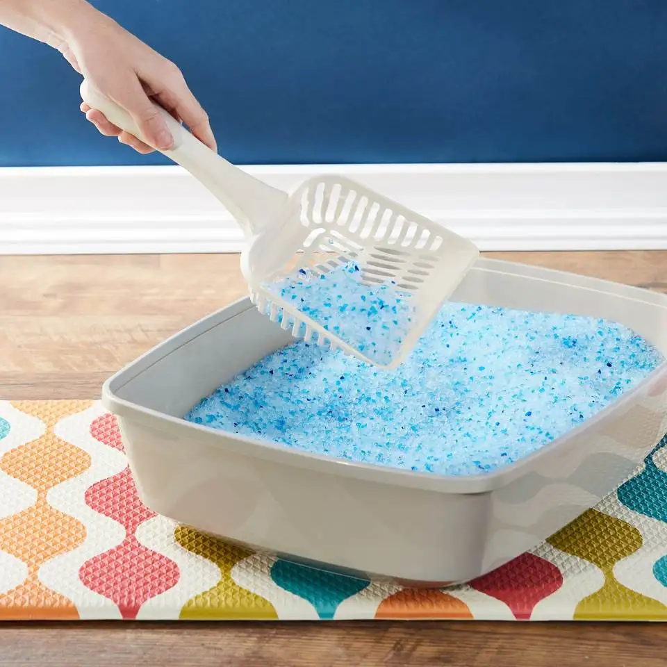 3.8L Silica Gel Sand Filler Clean 97%+3% Crystal Cat Litter for Cat Toilet Cleaning