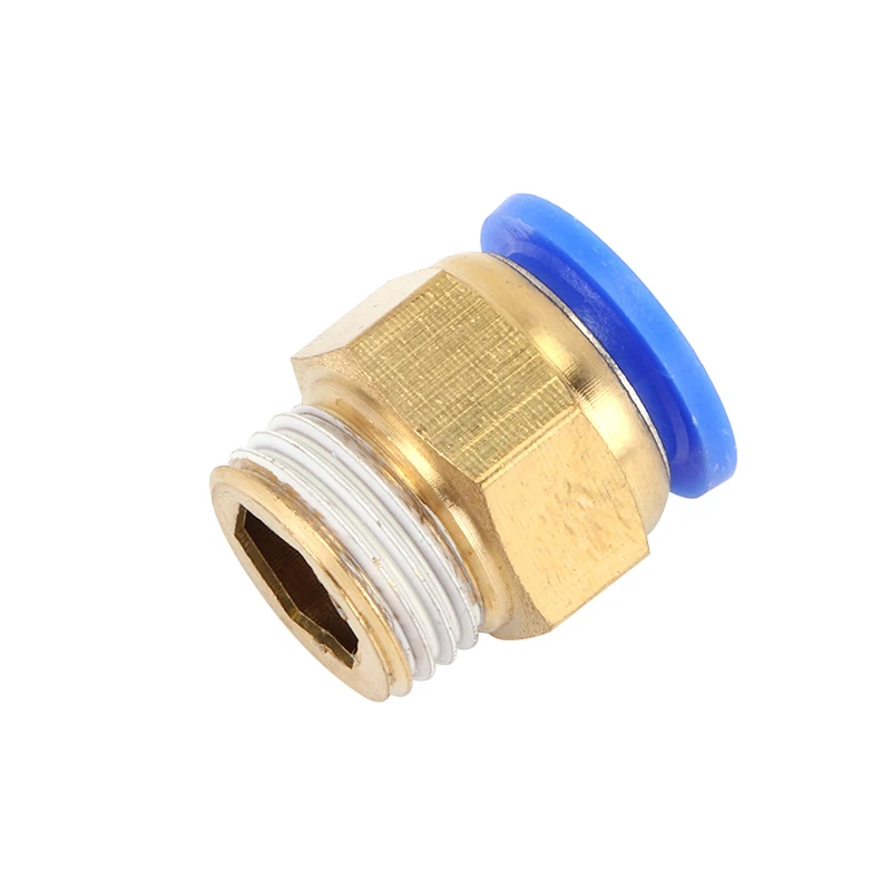 Male straight joint PC Brass Pneumatic Fitting Air Line Hose