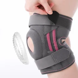 Sports Hiking Training Playing Riding Skiing Protect Hinged Knee Brace with Cross Straps
