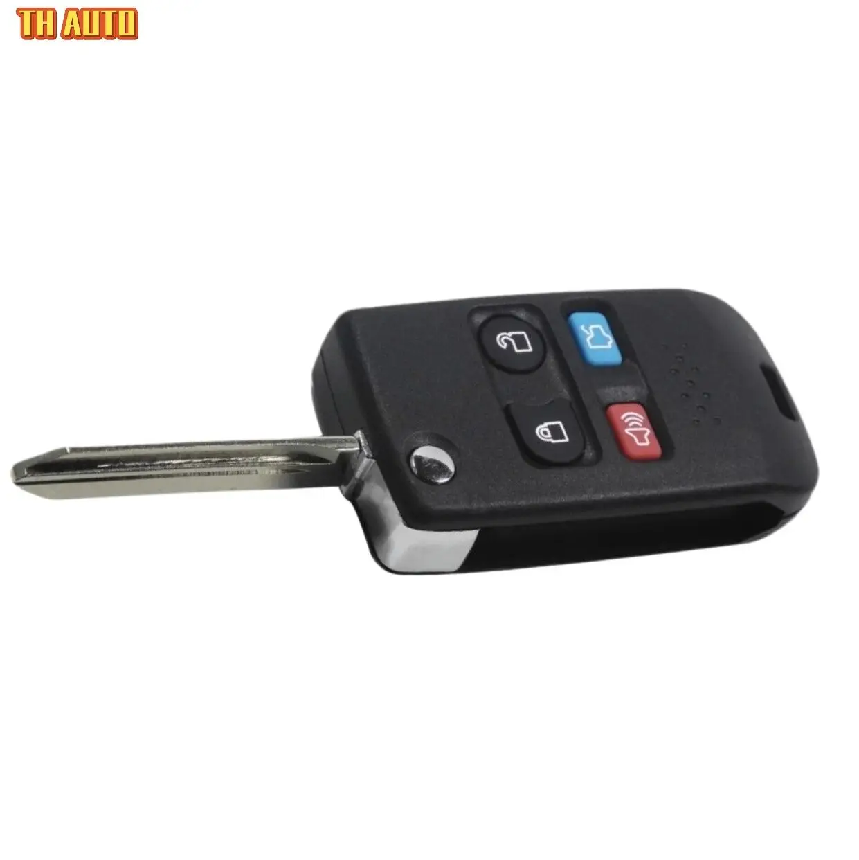 
Modified Flip Key Shell Uncut Blank refit for Ford Mercury Edge Flex Expedition Escape Focus Mazda Remote Fob Case 4Button 