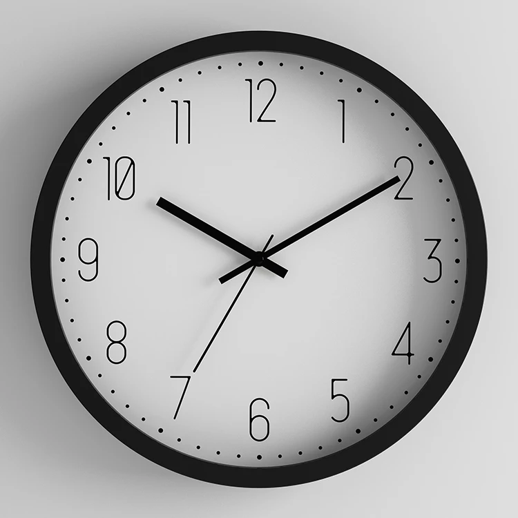 Custom Design Simple Non-Ticking Numeral Modern Luxury Wall Clock Decorative For Bedroom Living Room Kitchen Home Office