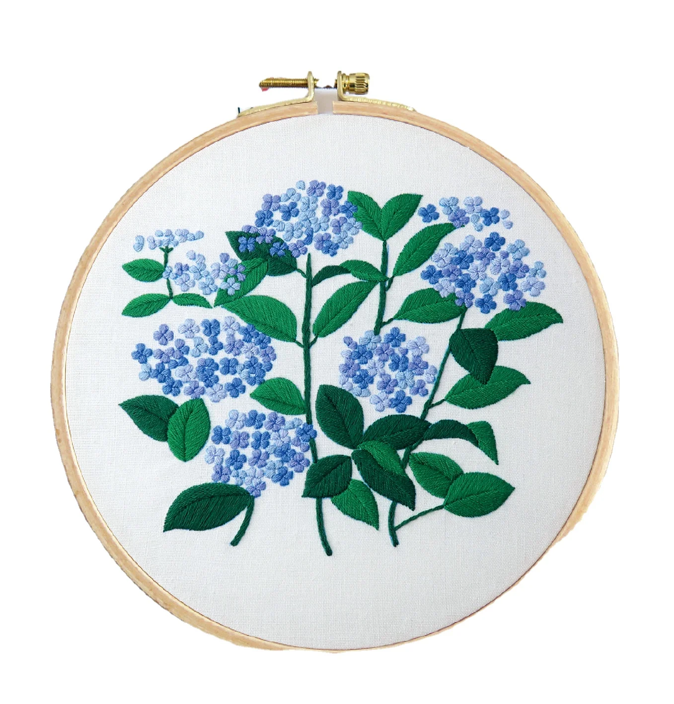 Hot Selling Flower Pattern Embroidery Starter Kit Fabric Sewing DIY Embroidery Kits without Bamboo Wooden