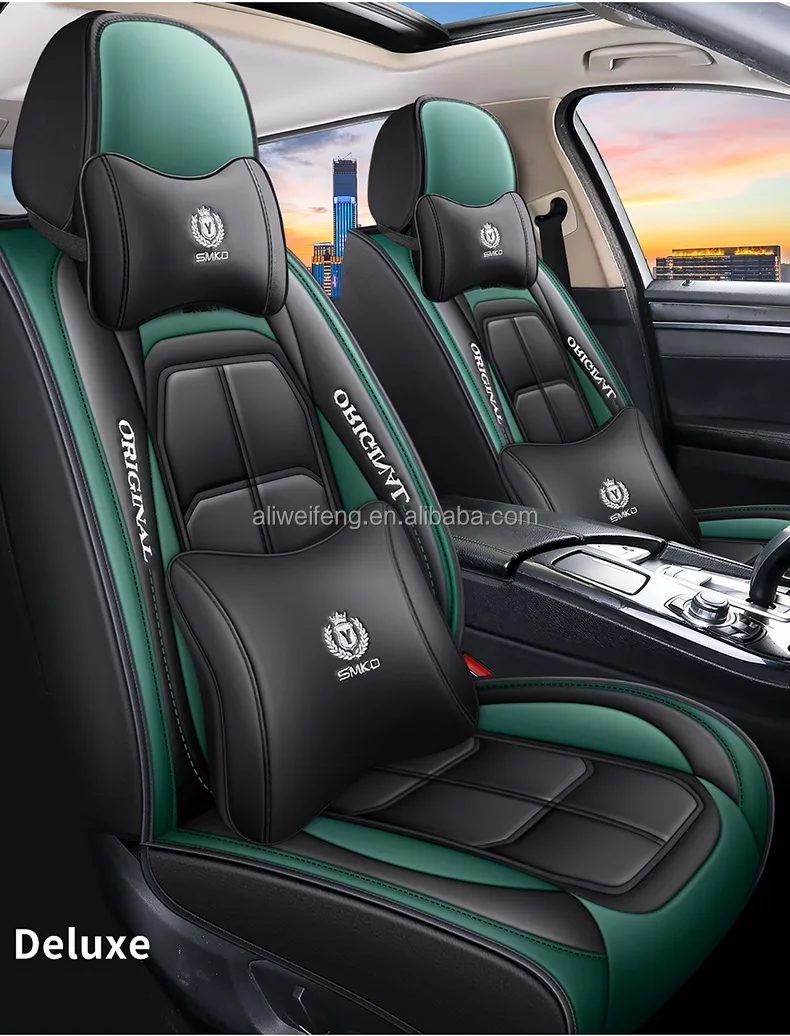 Four Seasons Waterproof Universal Leather Car Seat Covers High Quality Seat Cover Car Full Set 5 Pcs For Cars