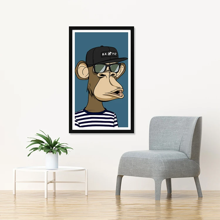 21 5 Большие размеры 32-43 55 дюймов nft художественная рамка смарт фото для