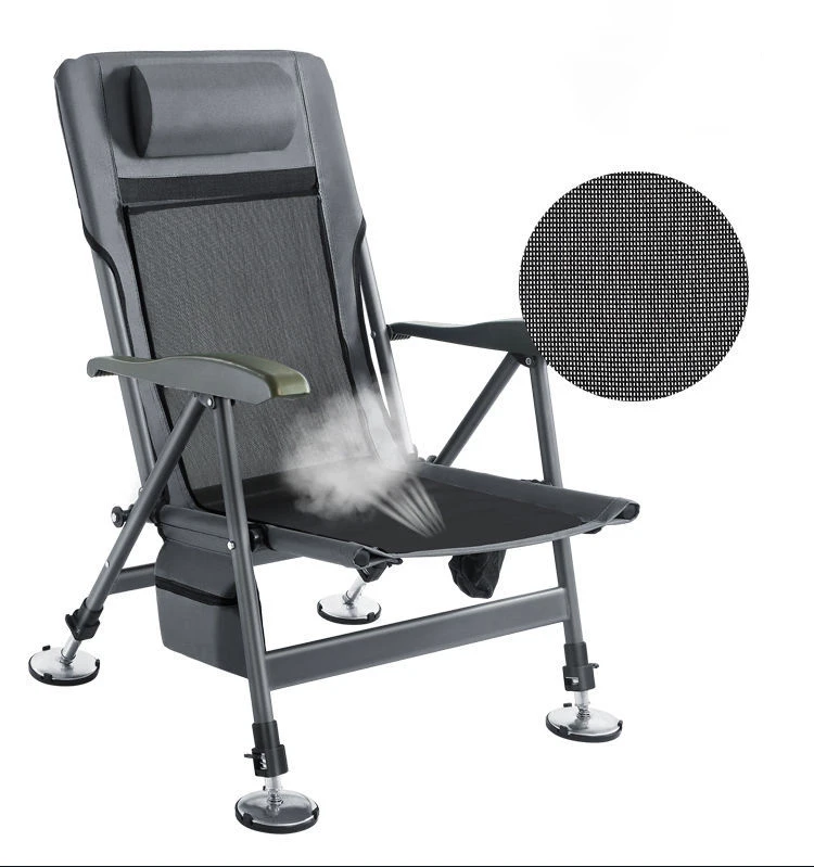 Wholesale High Quality Oxford Cloth Chair Fishing Chair Camping Safety Breathable Dirt-resistant Folding for Outdoor 63*63*95cm