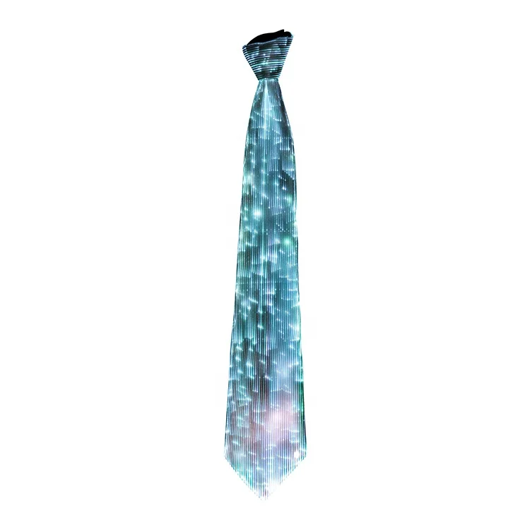 Light up Christmas Tie Glowing Fiber Optic Tie