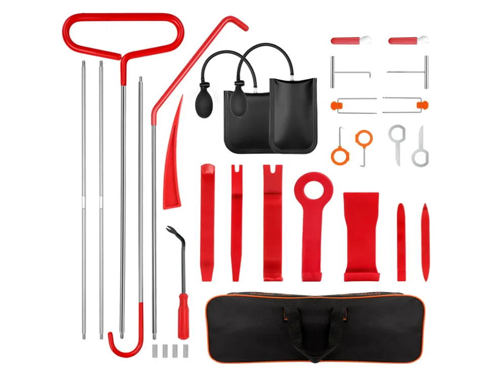 Car depression with multi-function repair interior removal screwdriver wedge installation positioning airbag tool repair