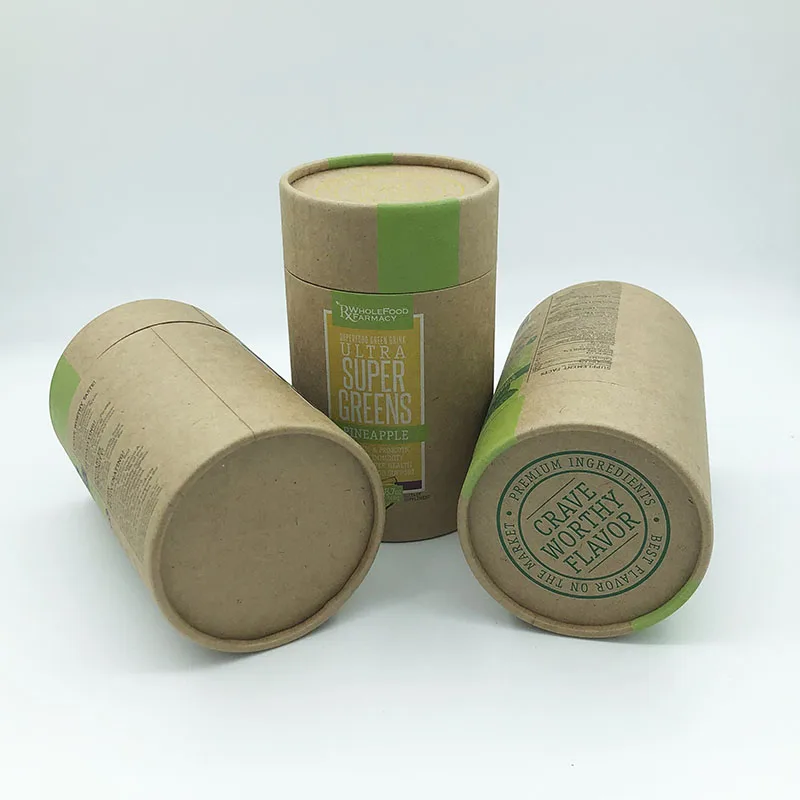 Printed paper tube cylinder box packaging paper box wine tube cylinder