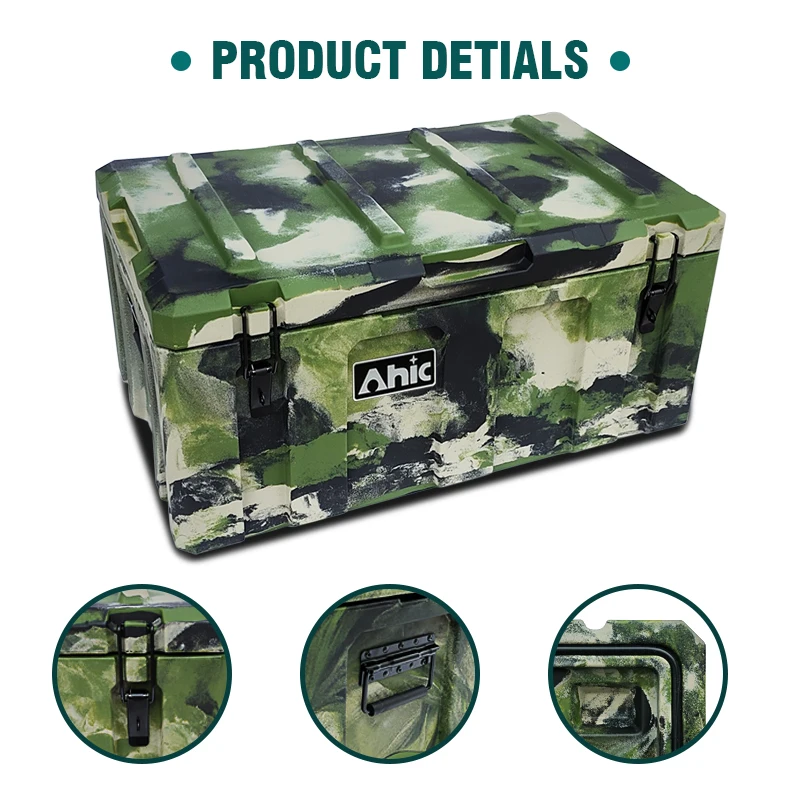 90LStrong  Duty Plastic Camouflage Color Tool Box Fashion Design for Equipment Storage or Cargo Case OEM/ODM Customizable
