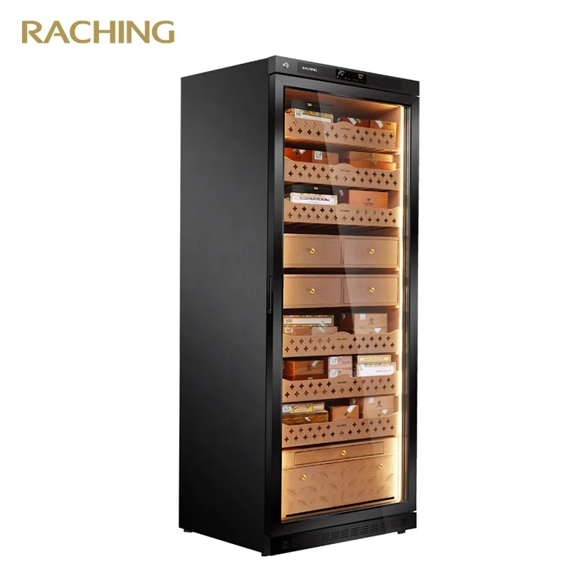 Raching MON5800A Black Cigar Humidor Cigar Cooler 3000-4000 Cigars Big Capacity Cabinet For Commercial Household