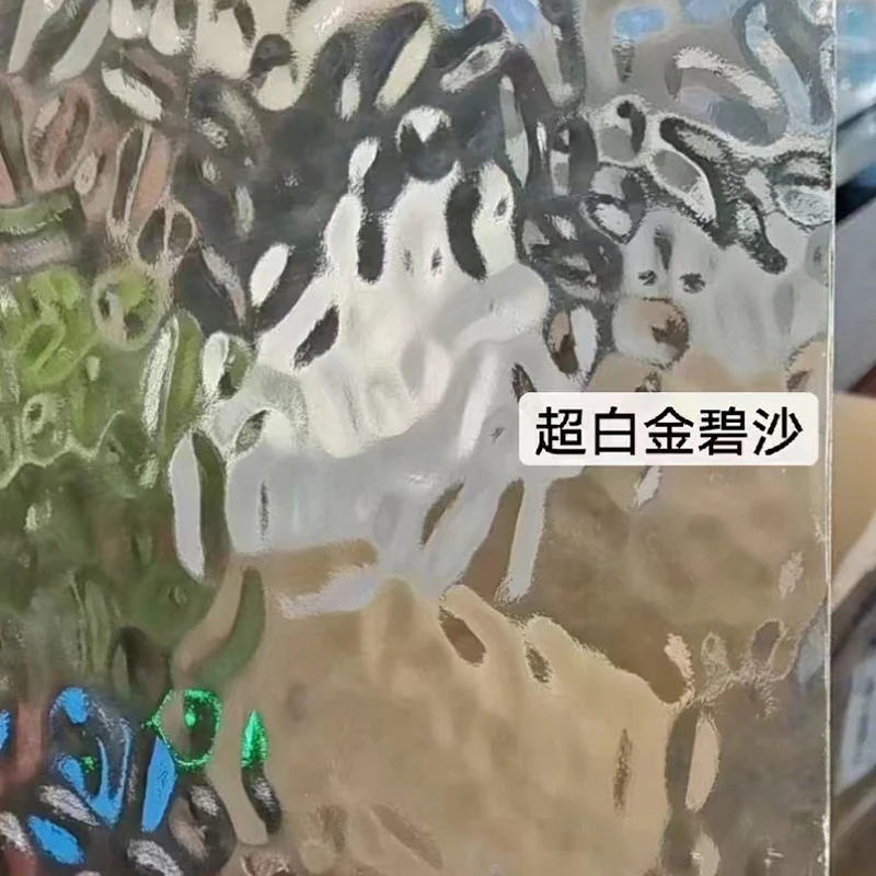 Factory price clear rib patterned glass partition for indoor and outdoor patterned glass for door glass