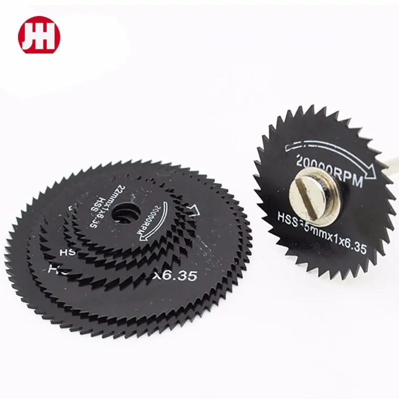 6Pcs Mini HSS Circular Saw Blade Rotary Tool For Dremel Metal Cutter Power Tool Set Wood Cutting